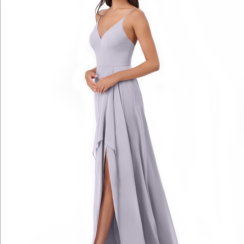 Azazie Bridesmaid Dress - Fog
